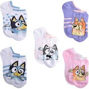 Wholesale - 5pk BLUEY THE SQUAD NS SOCKS SIZE 4-6, UPC: 193159175672